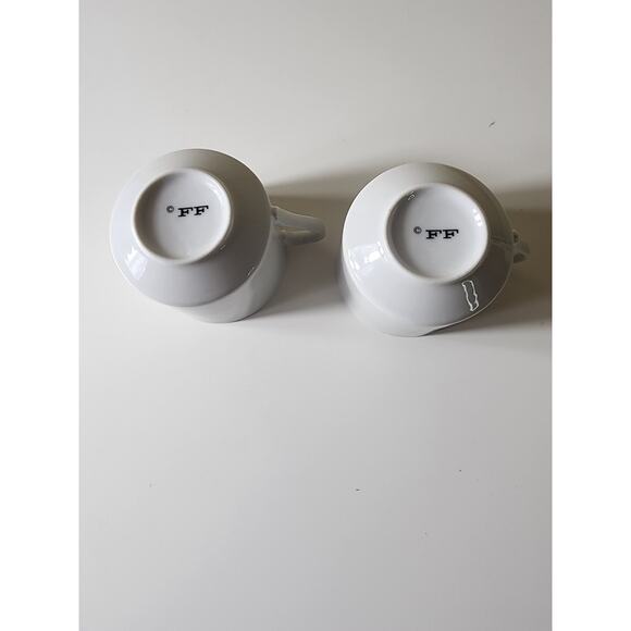 Vintage FITZ AND FLOYD 1976 Poppy & Butterfly 9" Plate inset Tea Cup - Set of 2 - Picture 10 of 11